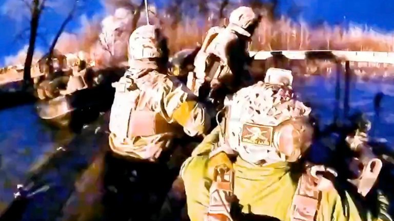 Ukrainian forces are crossing the Dnipro River into Russian-occupied Kherson Oblast.