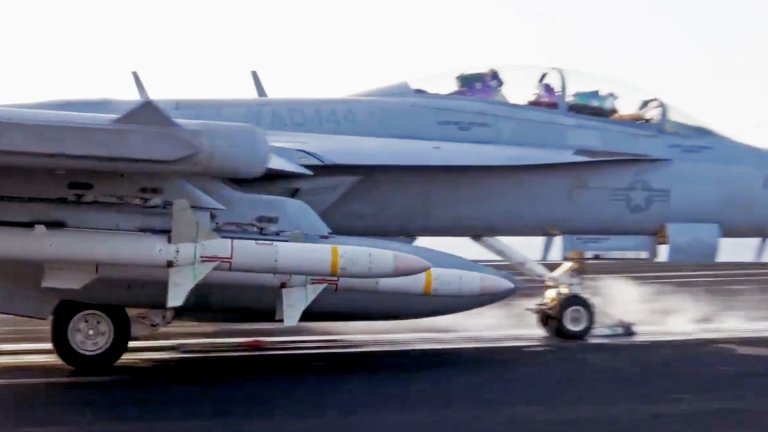 Imagery has emerged of a very rarely seen EA-18G Growler loadout involving four examples of the AGM-88E Advanced Anti-Radiation Guided Missile (AARGM), during ongoing operations against Houthi targets in Yemen. While we know very little about Houthi air defenses, and their associated radars and sensors, the imagery underscores the continued threat that these present.