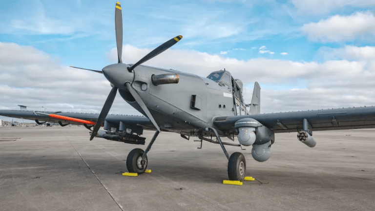 The first OA-1K light attack aircraft — recently officially named as the Skyraider II — has been delivered to Air Force Special Operations Command (AFSOC). While the command welcomed the militarized derivative of the popular Air Tractor AT-802 crop duster, there remain serious questions about how the Air Force will actually make use of the OA-1K, as the service increasingly prepares for future high-end contingencies.
