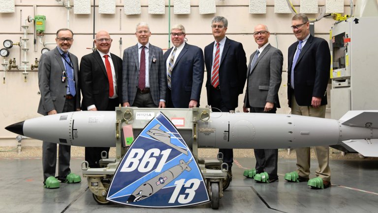 The first production example of the new B61-13 nuclear bomb has been completed roughly a year ahead of schedule, according to the U.S. Department of Energy.